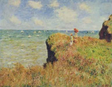 Claude Monet Walk on the Cliff at Pourville China oil painting art